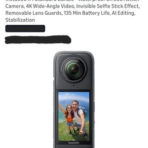 Insta 360 X 4 Camera